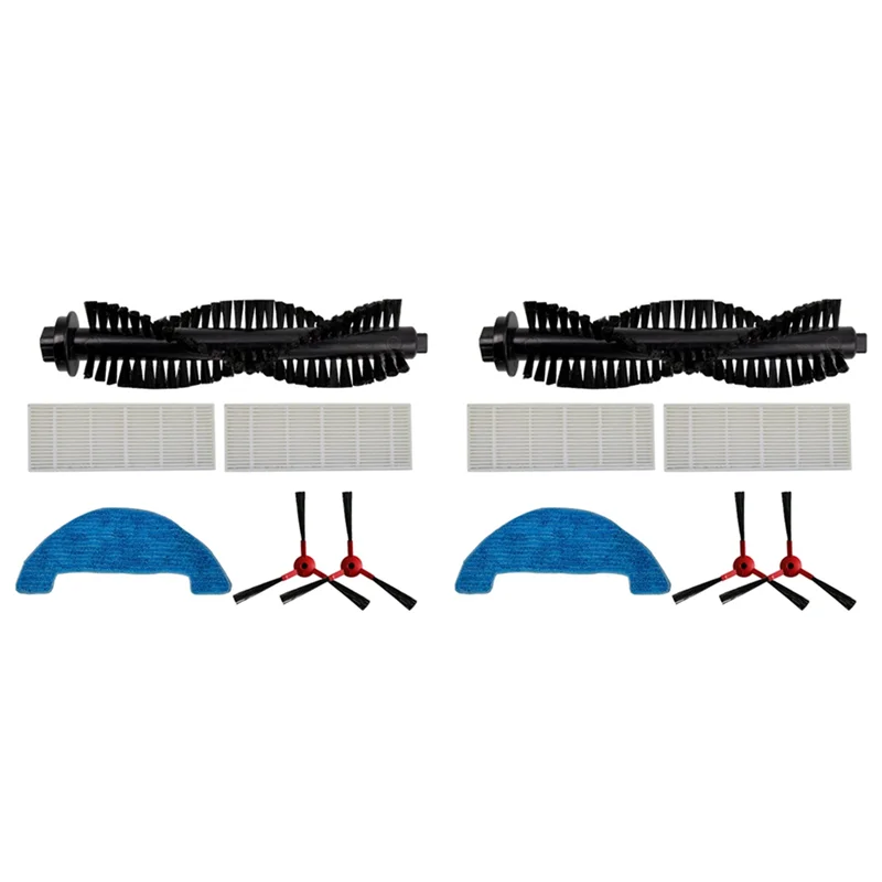 【أداة يدوية】2X فلتر HEPA فرشاة رئيسية فرشاة جانبية ممسحة قماش لـ 360 C50 G50 Smartai مكنسة كهربائية روبوتية إكسسوارات قطع غيار