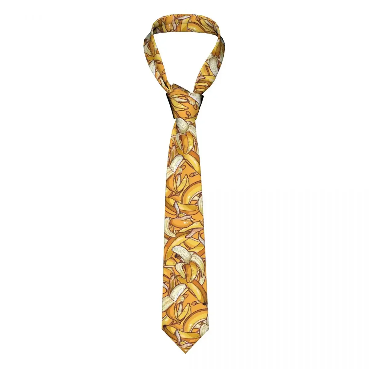 Cravatte da sogno a Banana gialla cravatte da collo Unisex in poliestere da 8 cm per accessori per camicie strette Casual da uomo puntelli Cosplay Cravat