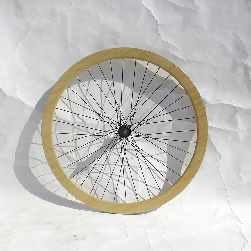 Naturefly الفاصلة الخيزران الطريق عجلة دراجة العجلات 700C دورة دراجة الحافات المسار سباق