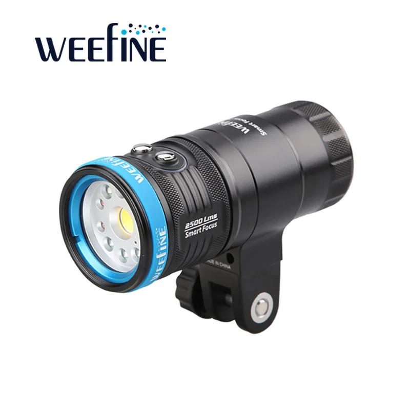 WEEFINE WF078 Smart Focus 2500 Lumens Video Light Underwater Photography Scuba Diving Light Lamp