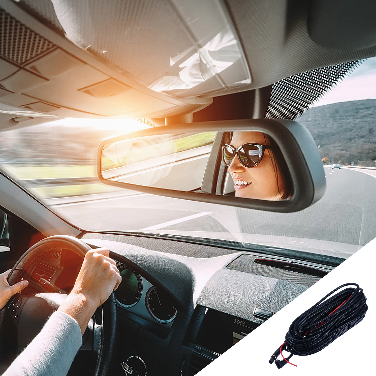 สายต่อเครื่องบันทึกข้อมูลรถยนต์ 10 เมตร ทนทานต่อการสึกหรอ ออกแบบมาเพื่อการใช้งานหนัก เชื่อถือได้ ต่อขยายการเชื่อมต่อสำหรับกล้องติดรถยนต์