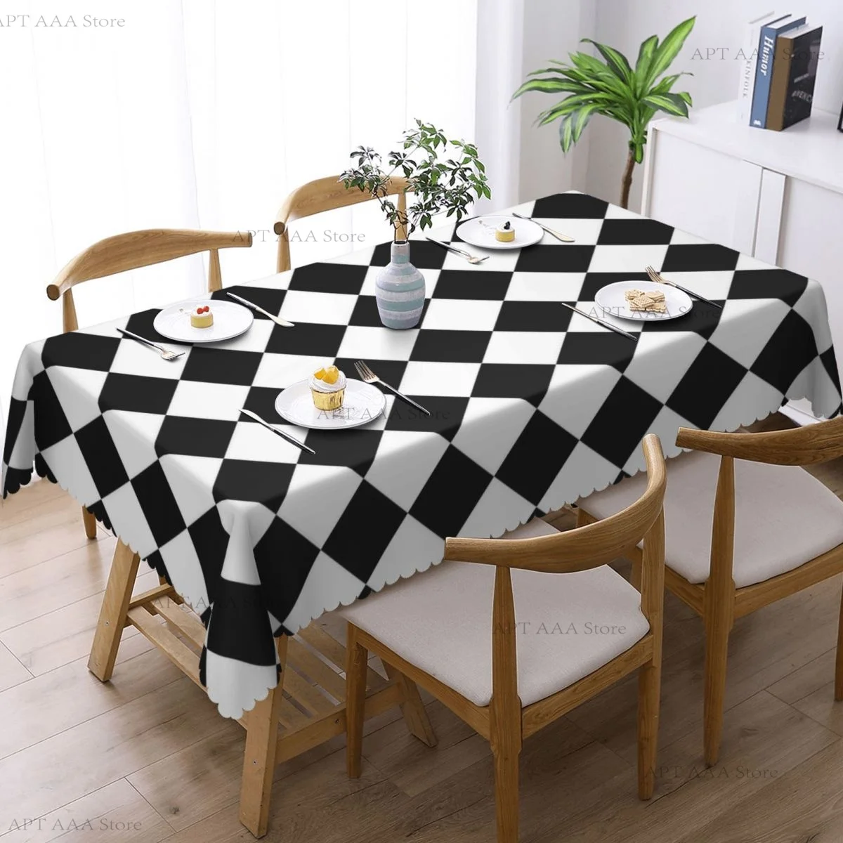 Alice In Wonderland Anti-stain Tablecloth rectangular Party Classic Waterproof