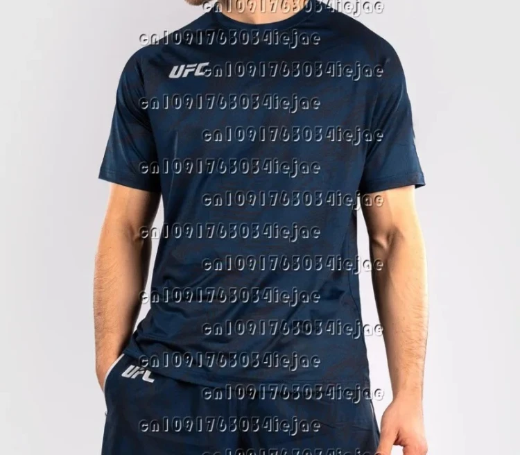 

Лето 2022, быстросохнущая футболка UFC для борьбы и фитнеса, удобный боксерский матч с круглым вырезом, топ европейского размера