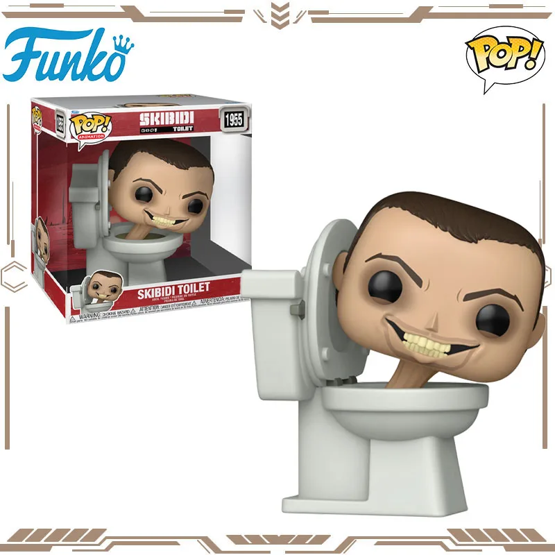 

Funko POP, оригинальная аниме-фигурка Skibidi для унитаза, 1984, экшн-фигурка, игрушки для мальчиков и девочек, подарок, Коллекционная модель, украшения