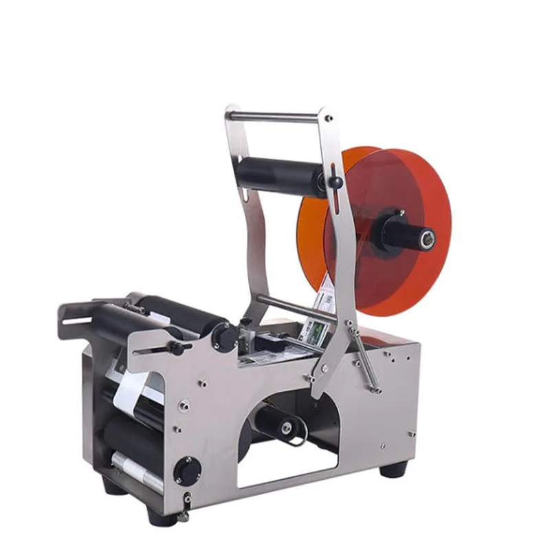 

Electric Semi automatic Round Bottle Labeling Machine Cosmetic Bottle Sticker Label Applicator