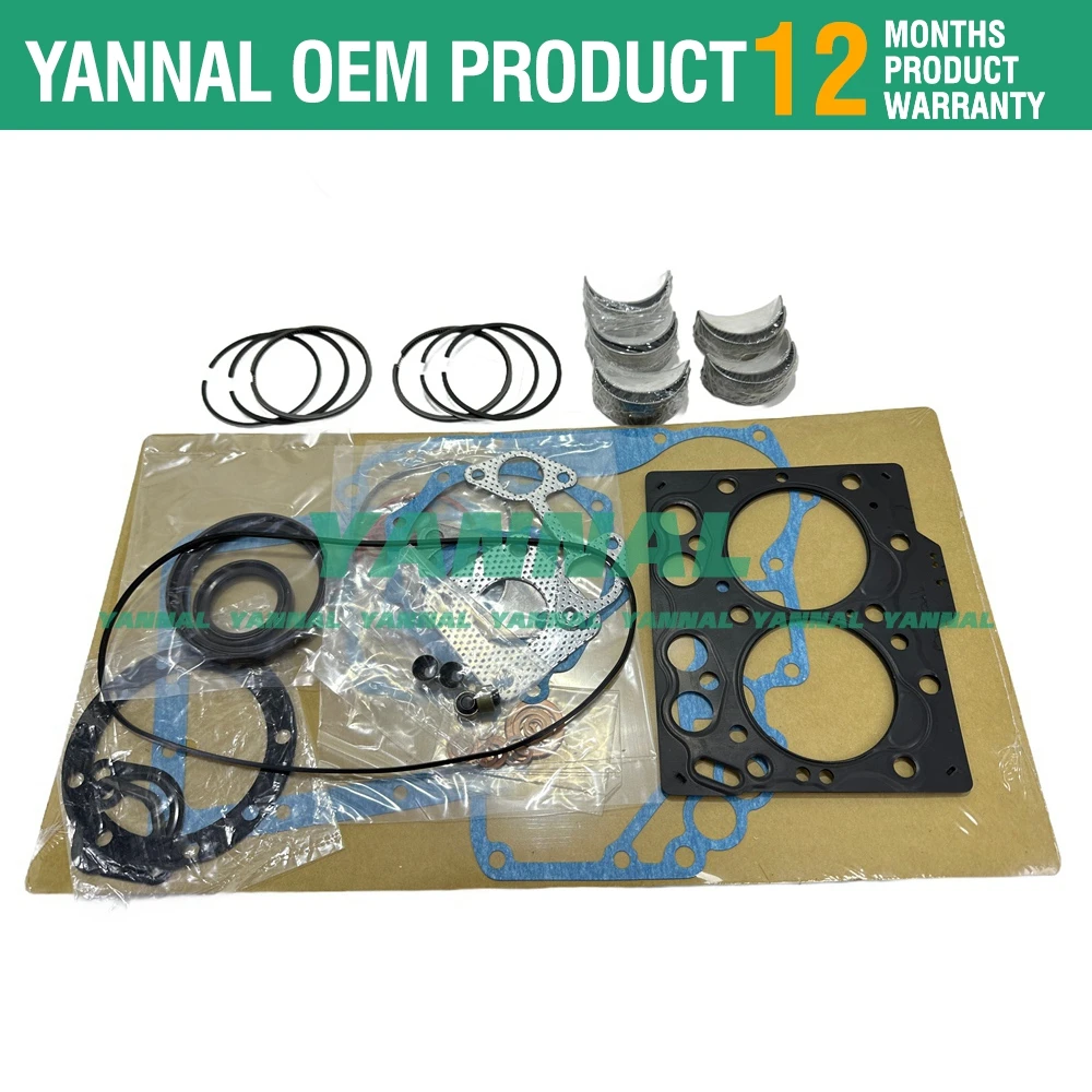 2TN66 2TN66E 2TN66L Overhaul Re-ring Kit For Yanmar Engine Piston Bearing Gasket