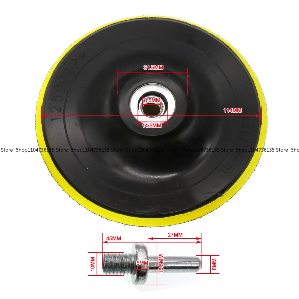 10Pcs 5 Inch Electric Polishing Angle Grinder Grinding Disc,electric Inner Tooth Polishing Flocking Sandpaper Self-adhesive Disc