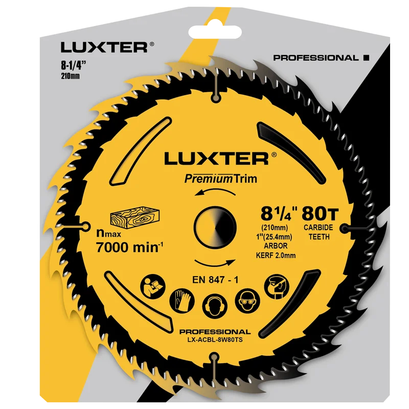 

LUXTR 8-дюймовое пильное полотно для деревообработки для торцовочной пилы и настольной пилы