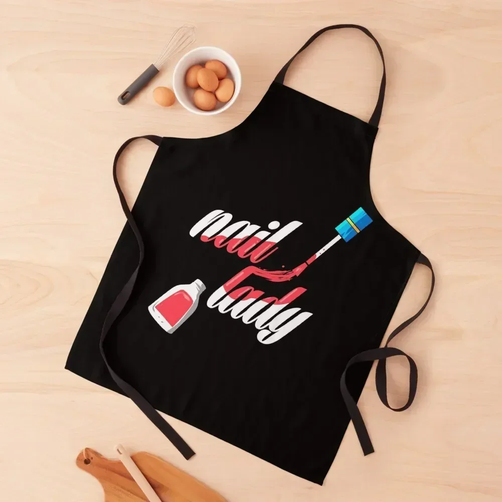 

Nail Tech Nail Lady Manicurist Technician Artist Gift T-Shirt Apron Waiter Uniforms for women halloween work ladies Apron