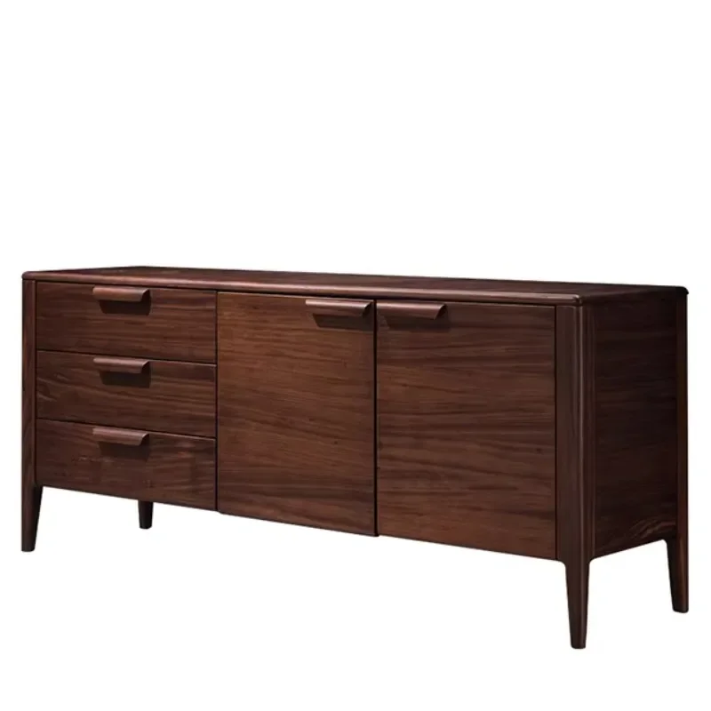 Wooden Cutlery European Nordic Walnut, Home Furniture 1 Piece Dining Furniture Kitchen Cabinet Modern