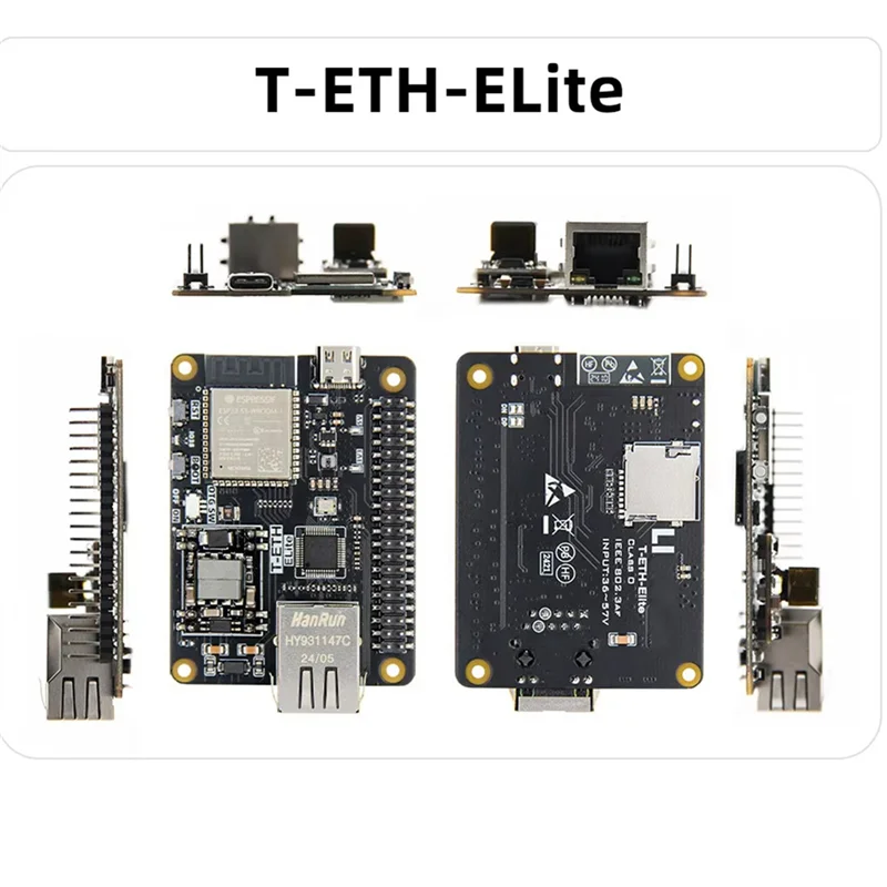 

A32T-2X T-ETH-Elite ESP32-S3 Ethernet Development Board 2.4Ghz Wi-Fi & Bluetooth 5(LE) Supports POE Power Supply