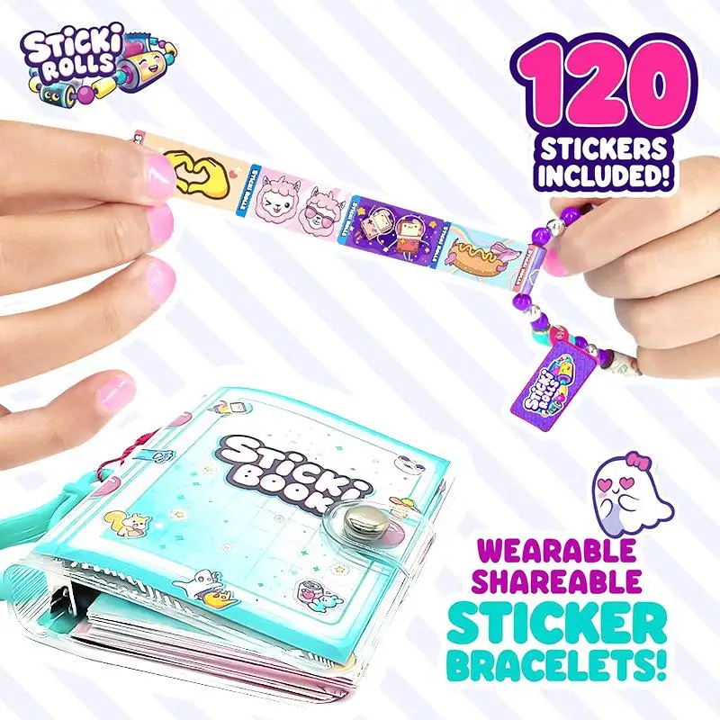 70/140 stuks ﻿   Hot Kids Kinderen Speelgoed Sticker Creatieve Grappige Briefpapier Stok Rollen Stickers Armband Kleurrijke Verjaardagscadeau