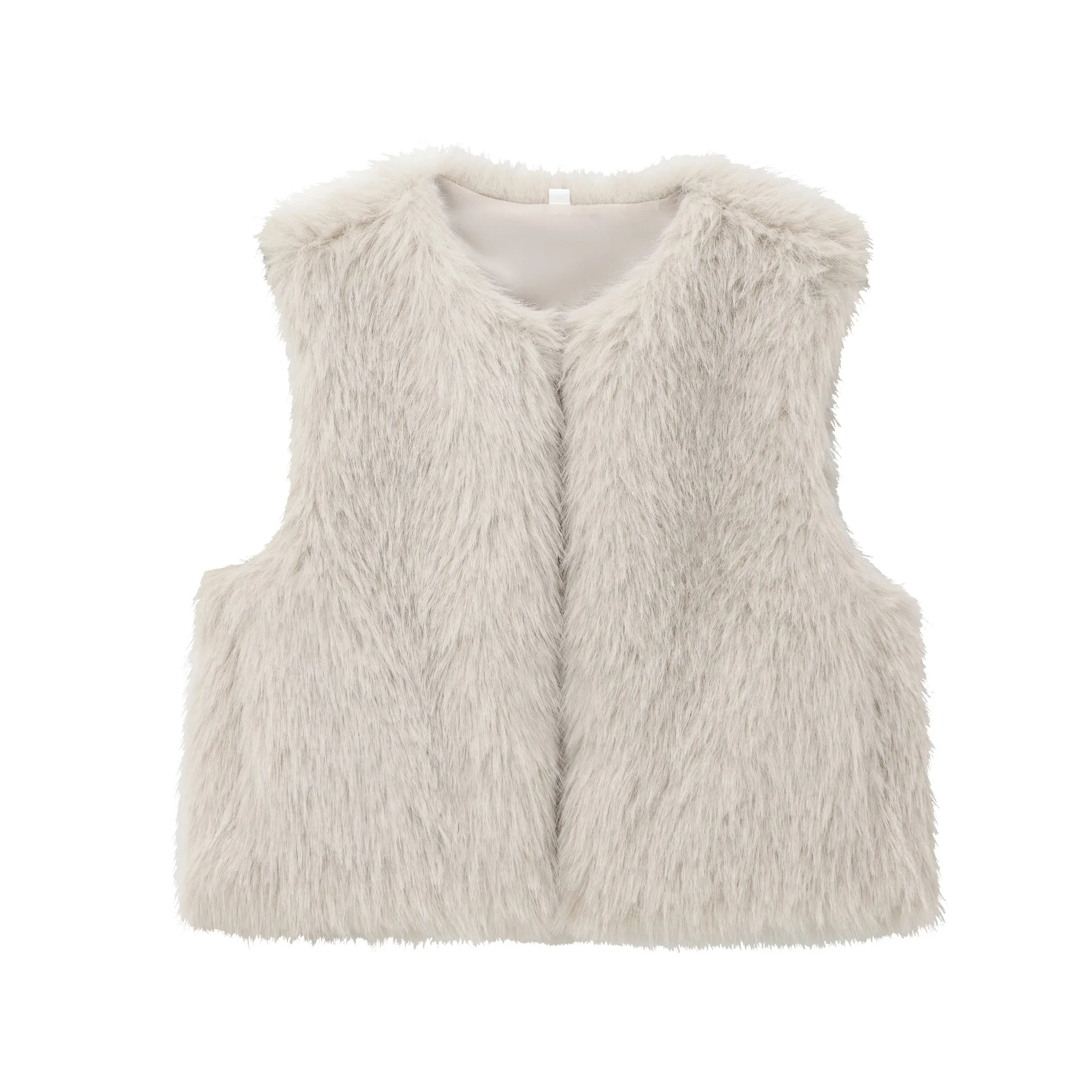 Women's Autumn Winter Faux Fur Vest Warm Fashion Casual Vest Coat Sleeveless Jacket Fashion Streetwear New Outerwear