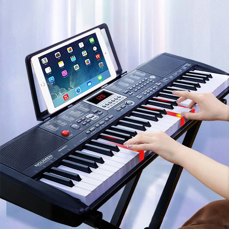 61 Keys Electronic Pianos Portable Professional Piano Keyboard Musical Instrument for Children Beginners Multi Functional