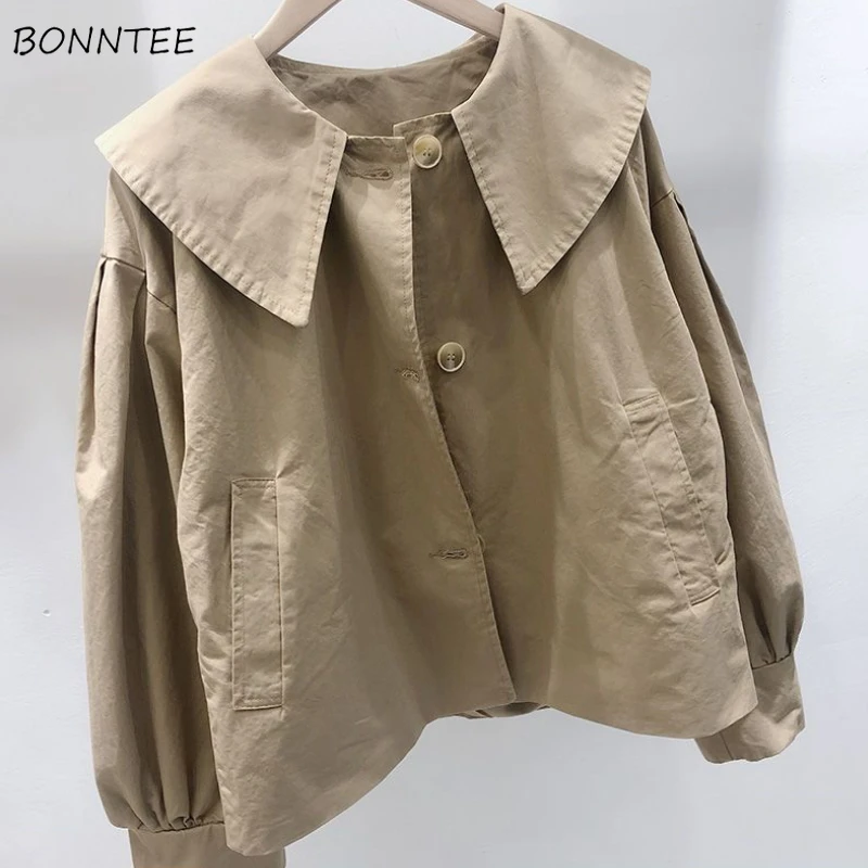 Jackets Women Classic Popular Chic Leisure Korean Fashion Loose Fit Solid Streetwear Simple Female Clothing Daily Ins Spring