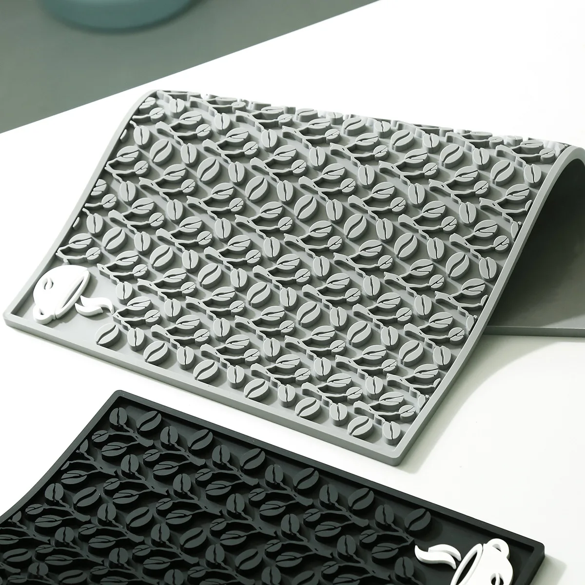 

Коврик для кофе-бара Нескользящий коврик для хранения кофемашины с молоком и чаем, подставка для хранения кофемашины, подходящая для дома посуда, коврик для чашки, аксессуары для кофемашины