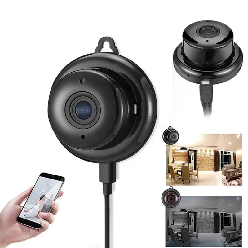 

Mini WiFi Wireless IP Camera V38 1080P HD Motion Detection 2-Way Audio Nanny Cam Security Camera Outdoor Vision Audio