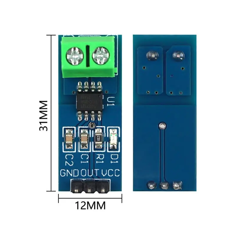ABGI-10 Stück ACS712 20A Hall-Stromsensor-Modul ACS712 Modell Hall-Stromsensor – Detail 5