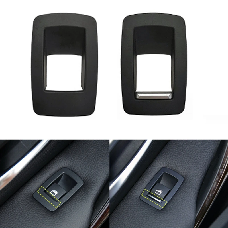 Car Back Row Window Lifter Switch Button Cover For BMW F20 F30 F35 X1 X3 X5 X6 Car Accessories