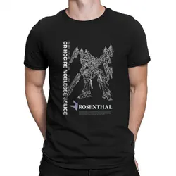 T-shirty z motywem crosenthal Mech męskie bawełniane nowatorskie T-shirty z okrągłym dekoltem w kształcie koszulki z krótkim rękawem