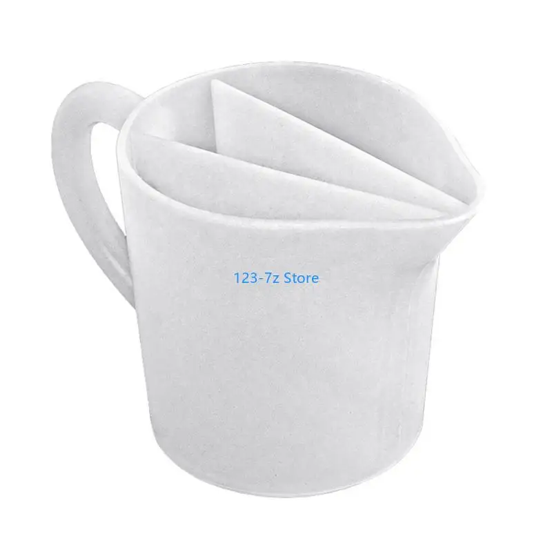 

A9BF Flexible Silicone Pouring Cup 500ML Craft Mixing Container Silicone Texture