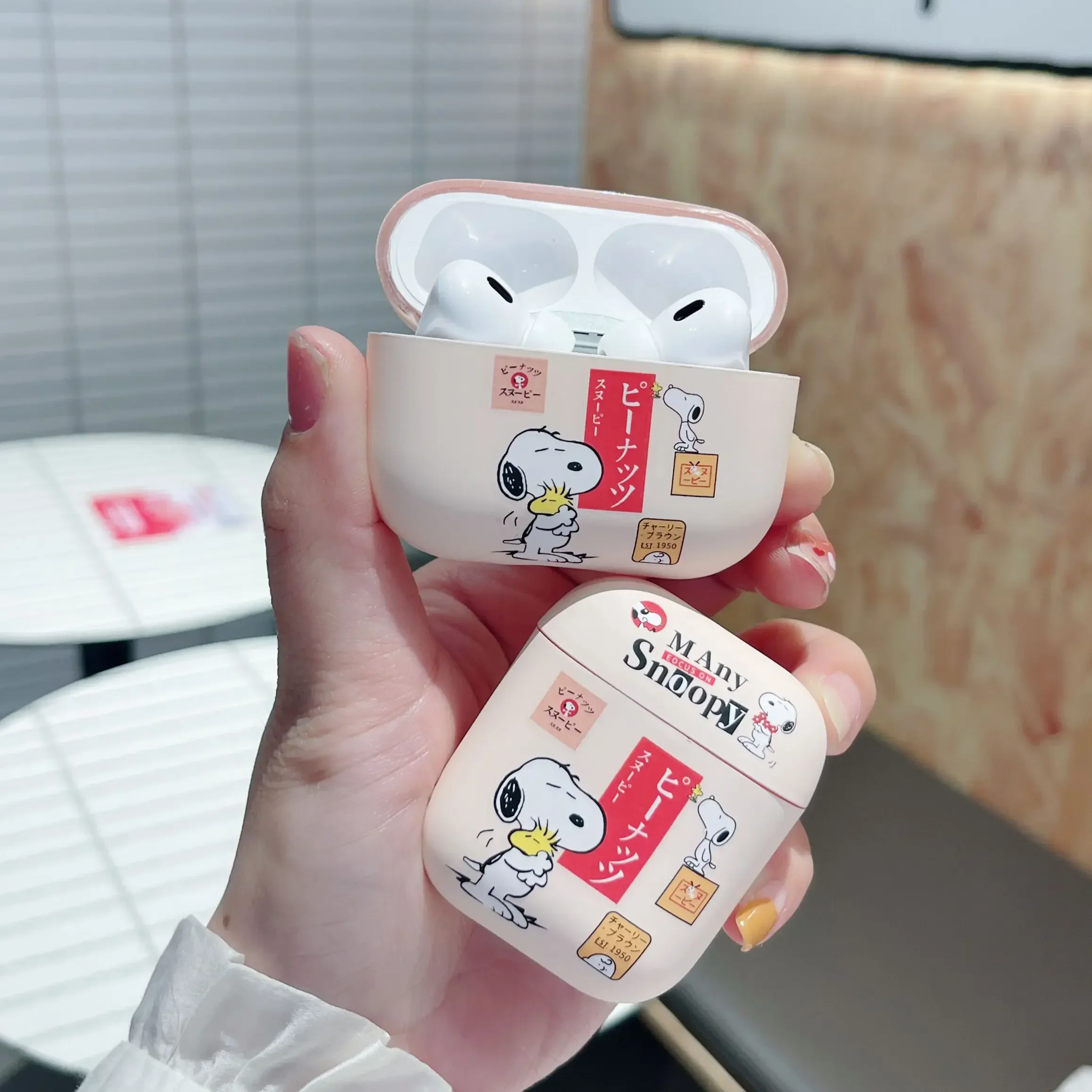 Cute Cartoon Snoopy Earphone Protective Cover AirPods Case for AirPods 1 2 3 Pro and Pro2 Convenient To Carry