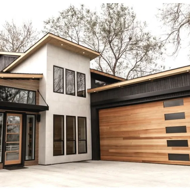 Customization Modern Sectional Design Glass Panel Aluminum Full Glass Remote Controls Garage Doors