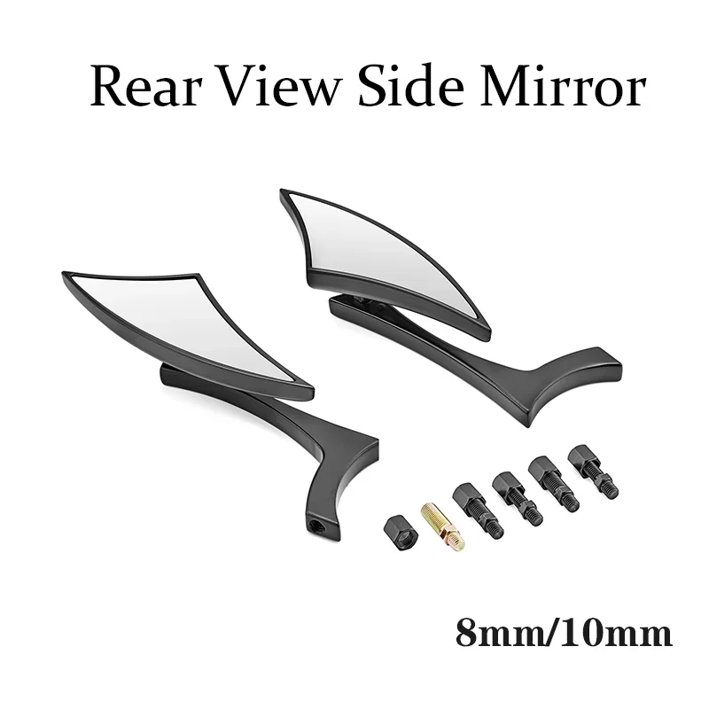 Motorcycle Accessories HD Rear View Side Mirrors 8mm 10mm For Harley Sportster Softail Dyna Road King Street Electra Road Glide