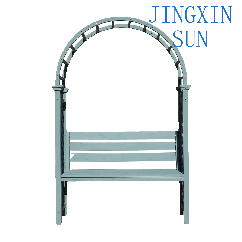 N5 outdoor courtyard preservative wood leisure chair arch flower stand seat garden outdoor open-air park resting bench