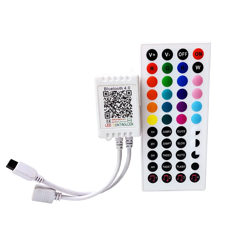 Bluetooth RGB Controller DC5-24V BT / IR 44 Key Remote LED Strip Control Music Sync With Timing Mode For SMD 5050 2835 Tape