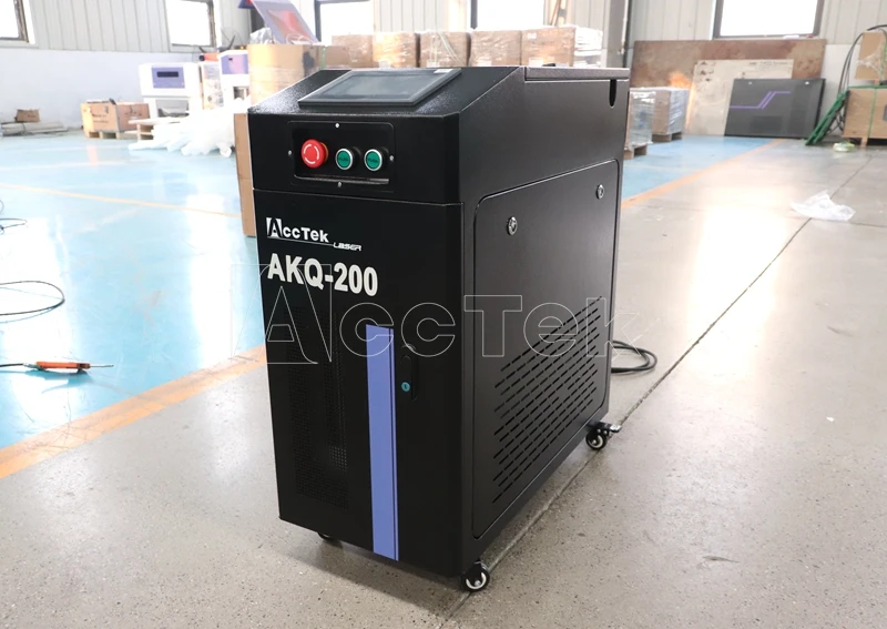 High Precision 500w 1000w Pulsed Fiber Laser Wood Cleaning Machine Cleaning Rubber Tire and Wood Varnish