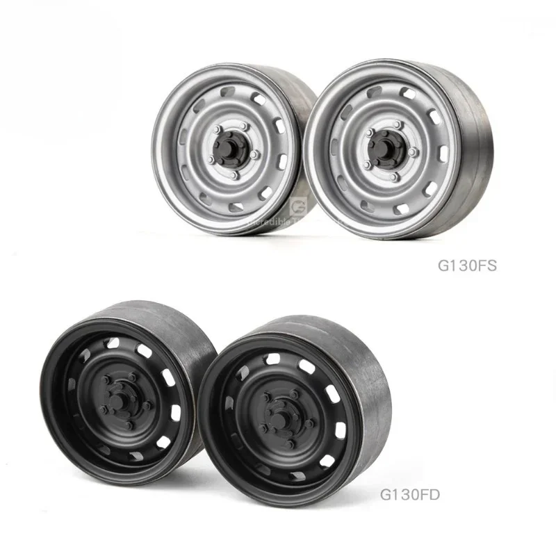 Simulation 1.9 Metal Beadlock Wheels Hex Hub for 1/10 RC Crawler Car Trxs TRX4 AXIAL SCX10 RC4WD 2