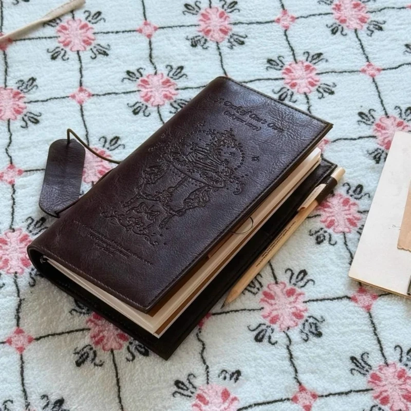 Portable and Portable PU Compact Notebook for Daily Planning and Journaling