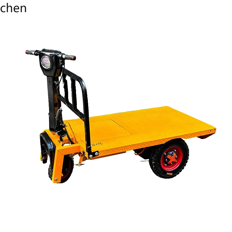 

b11electric flat truck, breeding, feeding and transportation site, three-wheeled trolley for pulling bricks and goods