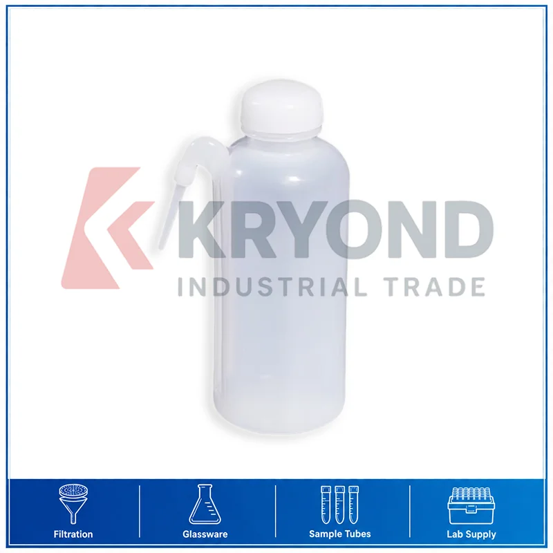 Polyethylene Wash Bottle 500ml Squeeze Screw Cap Down Spout Liquid Dispensing Lab Supply Series Pack Laboratory Accessory Set