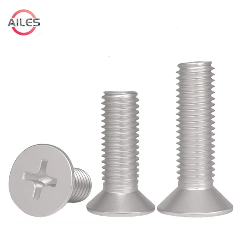 

Aluminum Alloy Cross Recessed Countersunk Screws M2 M2.5 M3 M4 M5 M6 M8 M10 Aluminum Flat Head Philips Bolts