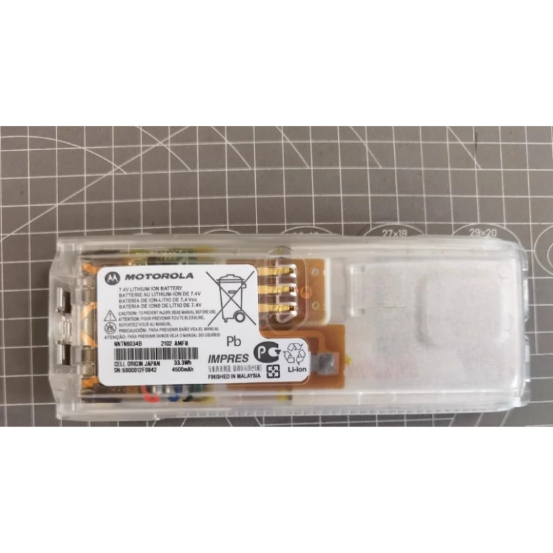 Adattato per Motorola Intercom Xts3000 Xts5000 Nntn6034b IMPRES Walkie Talkie intelligente con versione a batteria trasparente