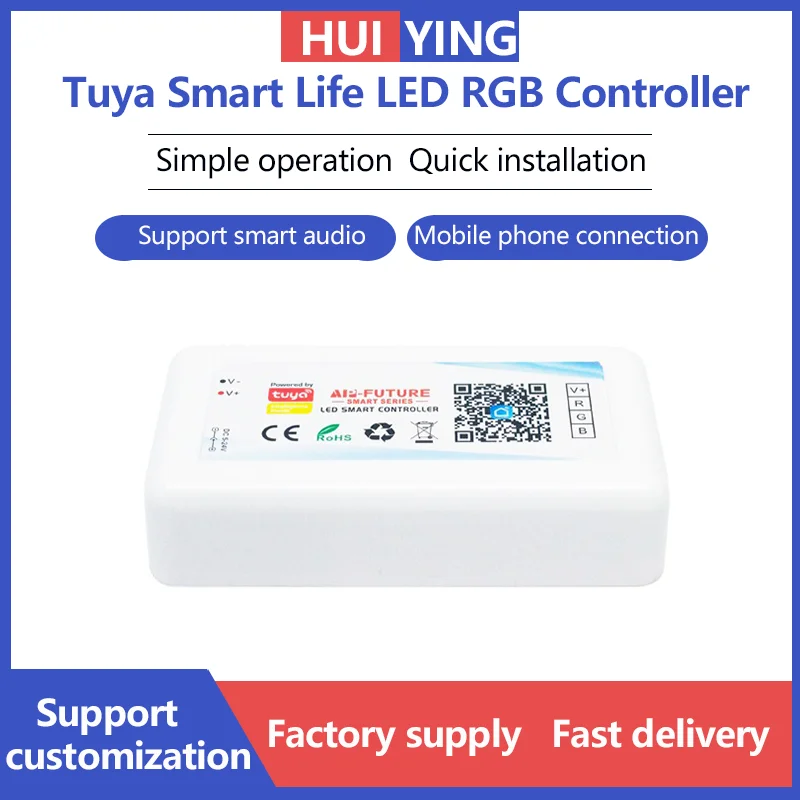 Tuya WIFI Smart Life LED Controller DC5V-24V Amazon Alexa,Google Assistant,Yandex Alice Voice Control Dimmer RGB LED Strip Light