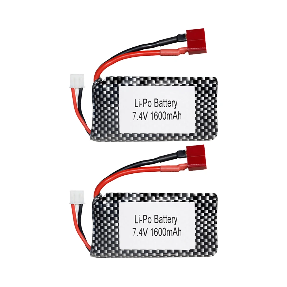 1/2/3pcs/Lot 7.4v 1600mah 703562 25C Lipo Battery For 9125 Rc Car Spare Parts And For Wltoys 144001 Rc Cars Battery