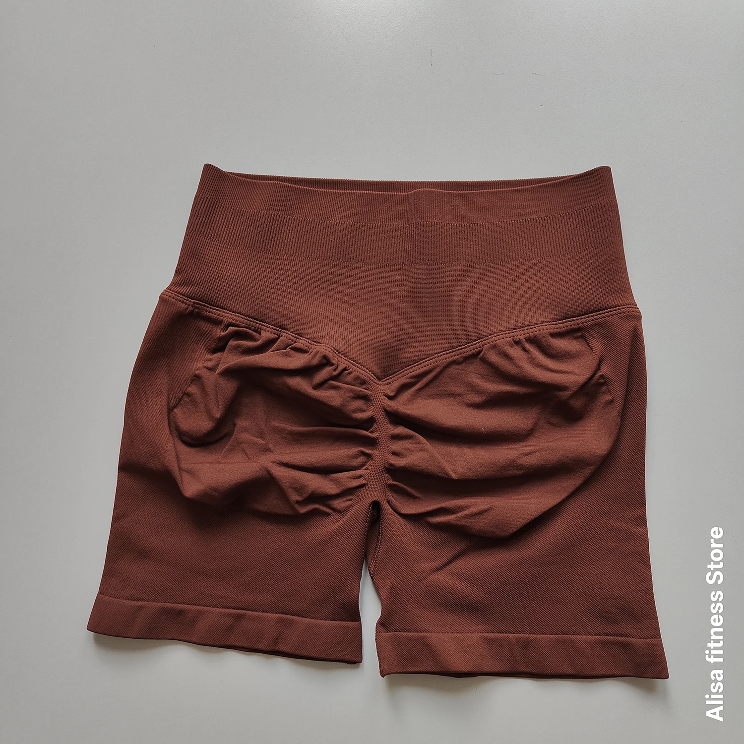 Sommer-Yoga-Shorts mit hoher Taille, Bauchkontrolle, nahtlose Fitness-Shorts, sexy Lauf-Fitness-Shorts, einfarbige Yoga-Leggings