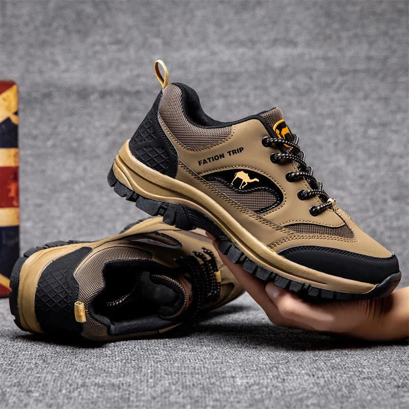Climbing shoes 2025 Spring and Autumn mesh men's shoes Outdoor hiking workwear Fashion casual shoes Labor protection work shoes