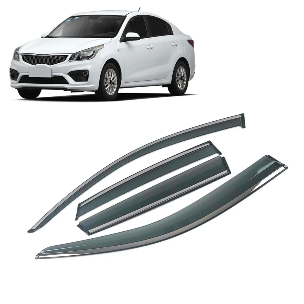 

Для KIA K2 Sedan 2011-2019 окно автомобиля козырек от солнца и дождя козырьки щит укрытие защитная крышка отделка рамка наклейка