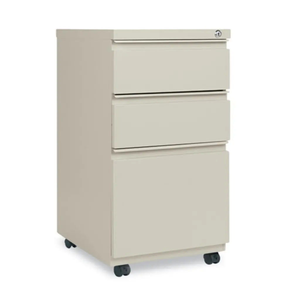 3 Drawer Mobile Filing Cabinet with Casters & Full-Length Pull, Office Storage, Customized