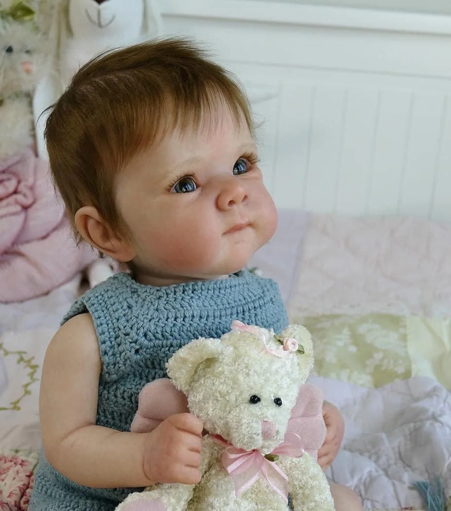 NPK 18inch Lifelike Newborn Baby Full Body Reborn Doll Bettie  Realistic 3D Skin with Visible Veins And Multiple Layers Painting