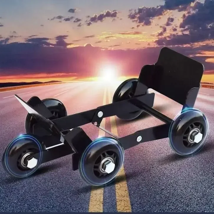Electric vehicle booster flat tire burst self-rescue trailer motorcycle car moving cart moving trolley