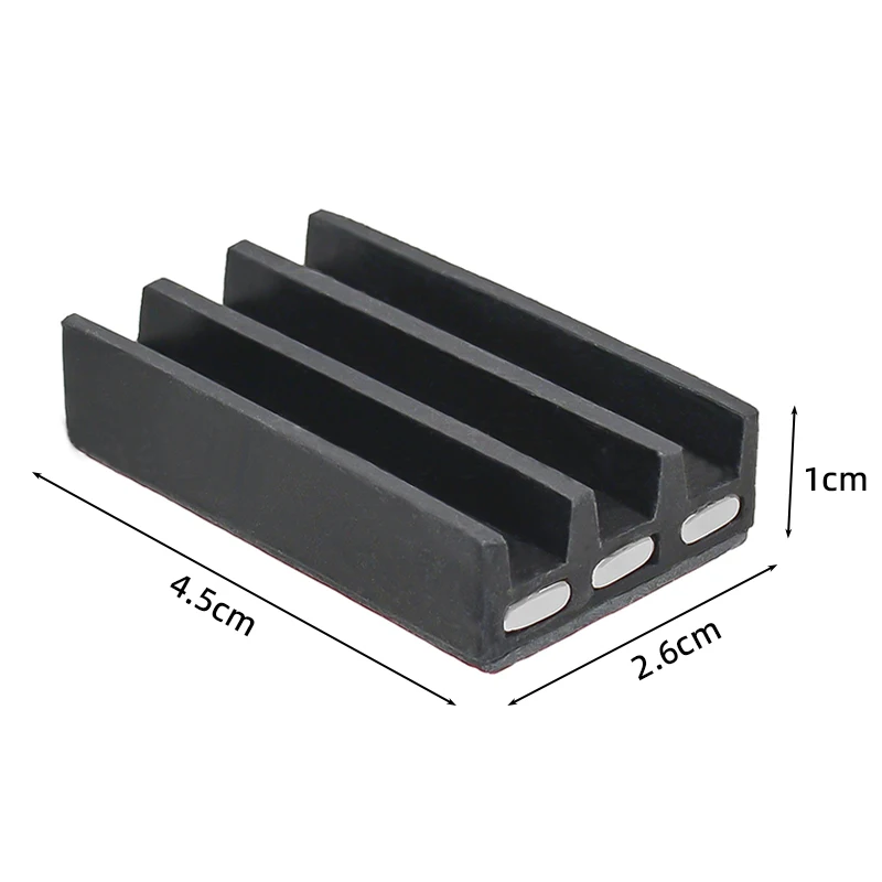 Magnetic Bit Holder 3/4 Holes Screwdriver Bit Holder Drill Bit Stand Storage Case with 3M Adhesive Tape Power Tools Accessories