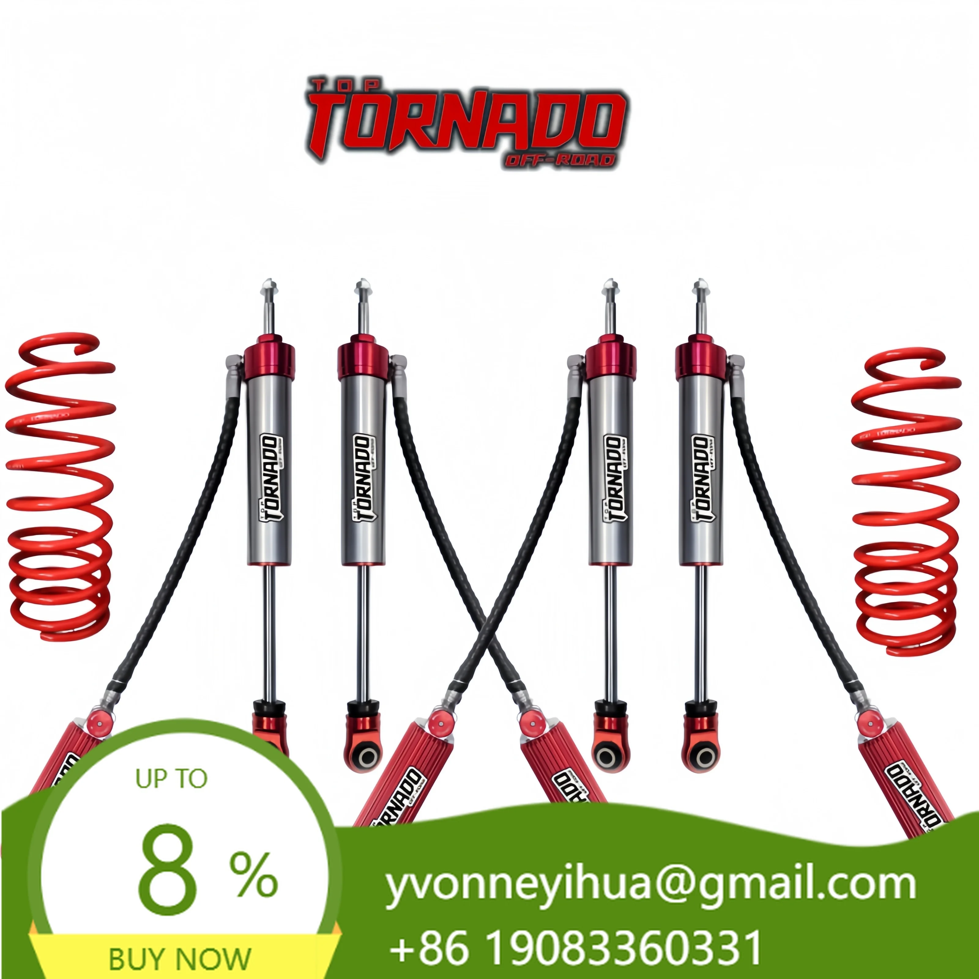High-quality 4x4 Off-road Nitrogen Compression Rebound Adjustable Suspension Lift Kit For Pajero V26/V43/V45