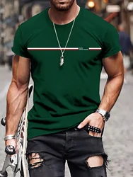 Men's 100% cotton summer loose size PARIS Letter printed slim fit casual sports round neck short sleeved T-shirt top
