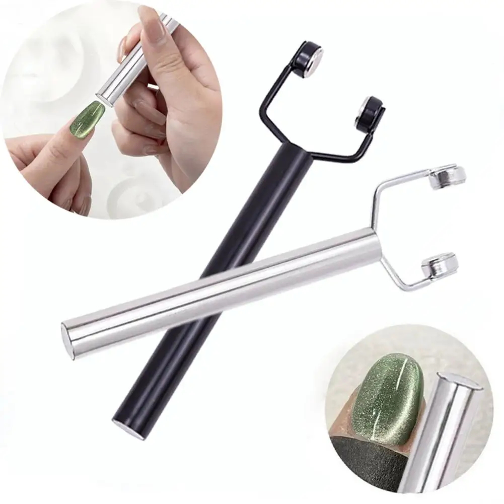 Strumento magnetico per unghie, penne magnetiche per unghie Stick magnetico 3D Magnetic Cat Eye Gel Polish Nail Art, per fai da te 3D magnetico, salone o casa