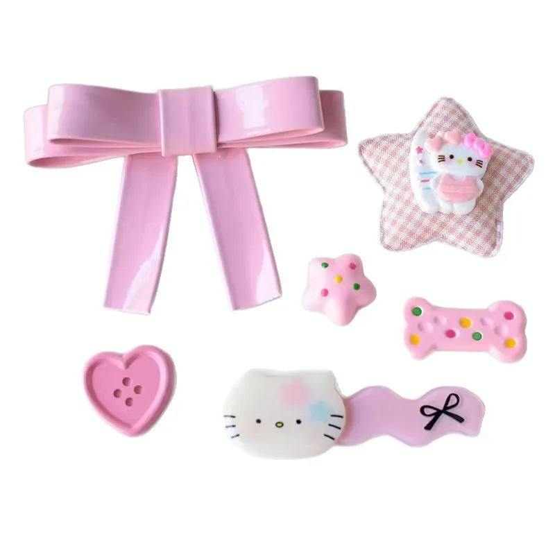 DIY لطيف بو فراشة القوس الخماسية نجمة ثلاثية الأبعاد زهرة الأحذية الملحقات، انفصال اكسسوارات الأحذية الزخرفية #5